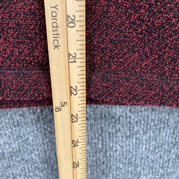 LL Bean Cardigan Sweater Womens L Maroon Metal Button Up Cropped Outdoor Casual - Picture 8 of 8